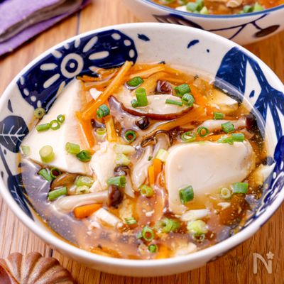 【すくい豆腐の和風あん】ほっこり♡簡単お豆腐副菜！