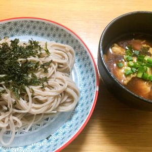 Nao★彡の作ってみた!投稿(　鶏むね肉で手軽に！【鴨せいろ風そば】つけづゆがとろ〜り♪)