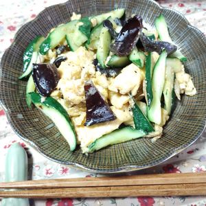 M＊Pの作ってみた!投稿(きゅうりと卵の炒め物)