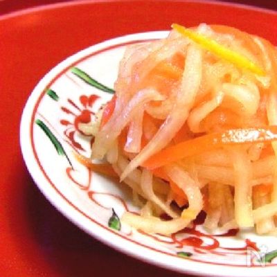 柿酢の紅白なます