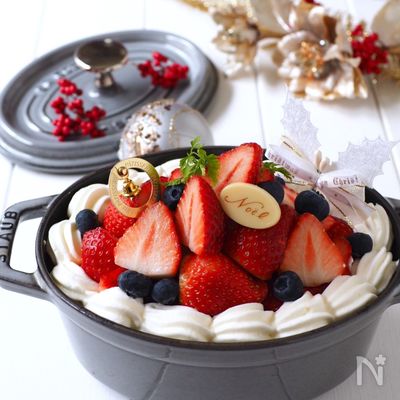 超簡単‼️スコップ・クリスマスケーキ🎄