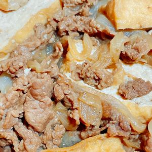 1177764の作ってみた!投稿(厚揚げたっぷり《こってり♡すき焼き丼》)