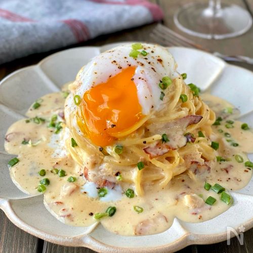 ワンパンでめちゃうま♪和風レモンカルボナーラ