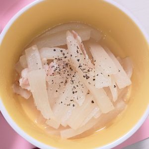 milkの作ってみた!投稿(とろとろ大根のうま塩煮【#作り置き #煮るだけ #やみつき】)