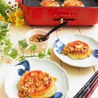 こんがりもちもち朝ごはん！ トマトとじゃこと大葉のチヂミ