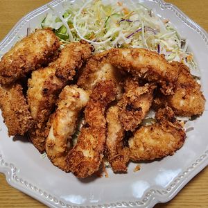 ナムディの作ってみた!投稿(ハーブソルトで味付け簡単☆ザクザク食感☆鶏むね肉のから揚げ)