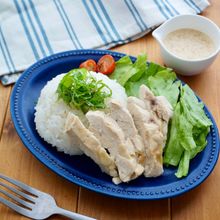 レンジで簡単！鶏むね肉のさっぱりコク旨ポン酢マヨ丼