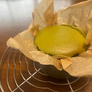こむぎの作ってみた!投稿(ふわしゅわっ【米粉の台湾抹茶カステラ】)