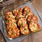 のせて焼くだけでウマすぎる！「ナスのピザ風焼き」