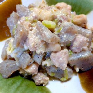 1399119の作ってみた!投稿(レンジで10分！こっくり甘辛♪【鶏こんにゃくの味噌煮】)