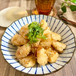 のりのり🐾🎀🤍の作ってみた!投稿(ご飯すすむ♪鶏むね肉の梅照り焼き)