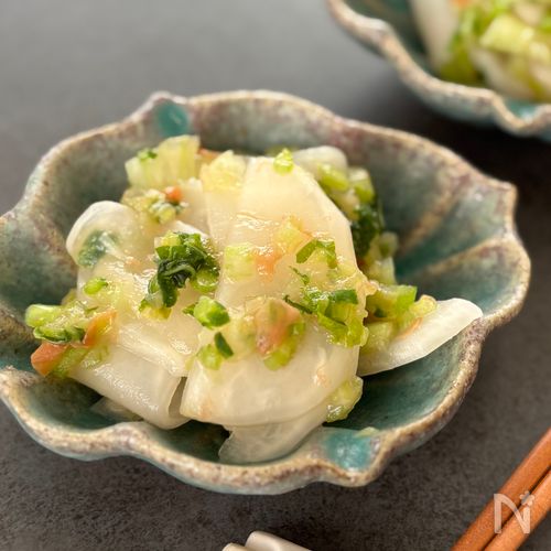 【カブの梅酢和え】酸味でさっぱり♪箸休めにも♡