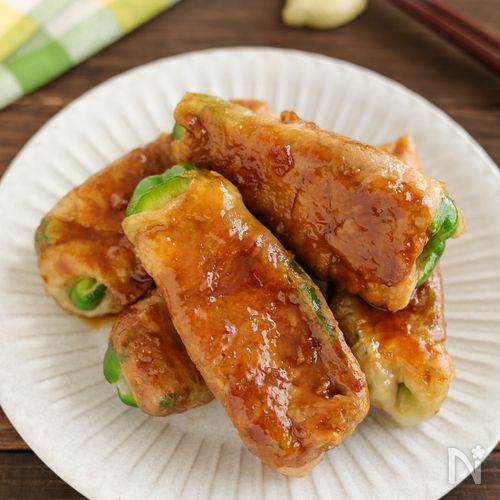 チーズがとろ～り♡ピーマンの肉巻き