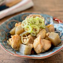 鶏こんにゃくのわさび炒め