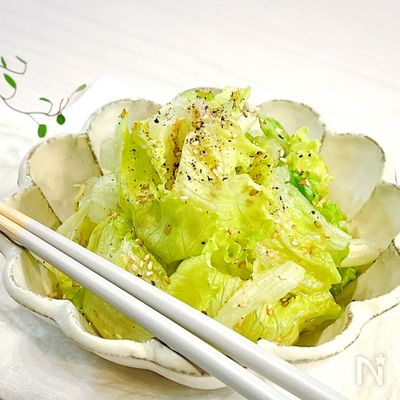 包丁不用【ほぼ3分】箸が止まらない！やみつき無限レタス