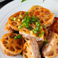 【ダブル食感れんこんバーグ】シャキシャキホクホク!中と外