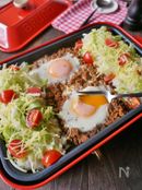 ホットプレートでお手軽タコライス