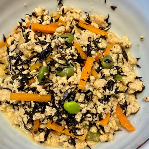 くだもの大好き🧡の作ってみた!投稿(【もめん豆腐と鶏ひじきの炒り煮】栄養満点💯)