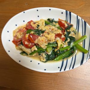 wanの作ってみた!投稿(箸が止まらぬ！ほうれん草と炒り卵のナムル)