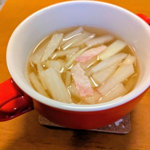 ゆきまる🐬🫧の作ってみた!投稿(【大根とベーコンの洋風スープ】和にも洋にも合わせやすい♪)