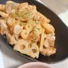 すぴすぴの作ってみた!投稿(【鶏れんこんマヨ】鶏むねしっとり♡えびマヨ風やみつきおかず♪)