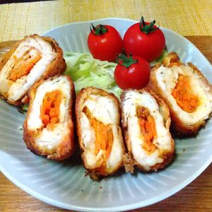 チョロリスの作ってみた!投稿(【カレー香るにんじんとチーズのささみカツ】香りと食感が◎)