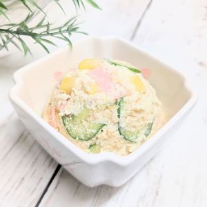 AYANO.•*¨*•.☆の作ってみた!投稿(ポテトサラダよりヘルシー♪『ワンランク上のおからサラダ』)