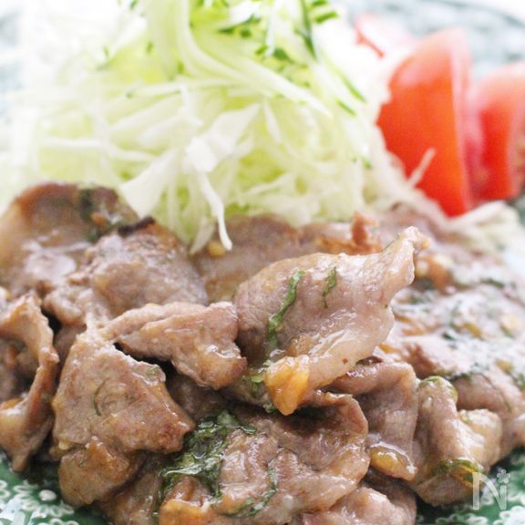 豚肉の梅味噌炒め