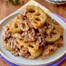 甘辛さっぱり♩豚肉とれんこんの甘酢炒め