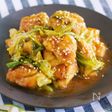 ワンパンで簡単！鶏肉とキャベツのポン酢照り焼き【重ねて放置】