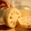 れんこんのブルーチーズのせの工程1