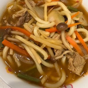 イトマルの作ってみた!投稿(【汁まで飲み干す！】だし香る☆濃厚とろとろ餡の豚カレーうどん)