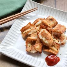 5分で完成！米粉でサクッとちくわの磯辺フリット