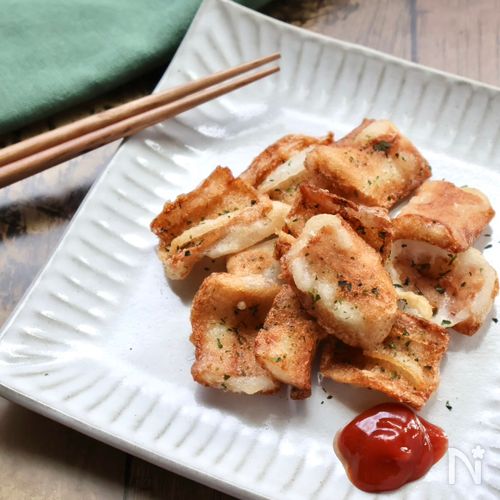 5分で完成!米粉でサクッとちくわの磯辺フリット