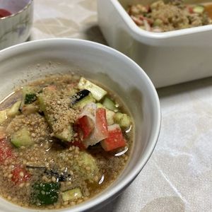 みやしたまほの作ってみた!投稿(簡単！万能☆＊カニカマ入りだし風＊)