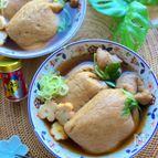 出汁じゅわ〜♡巾着きつねうどん