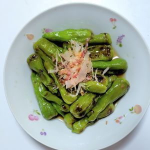 ふうかの作ってみた!投稿(ししとうのさっぱり焼き浸し)