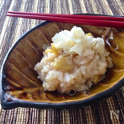 栗とたっぷりパルミジャーノ・レッジャーノのリゾット