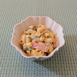 𝔂𝓾𝓶𝓲🍓の作ってみた!投稿(時間がたってもなめらか♡大葉香る彩りマカロニサラダ)