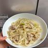 ケの作ってみた!投稿(5分で旨うまランチ♡白だしで長ねぎたっぷりガーリック焼うどん)