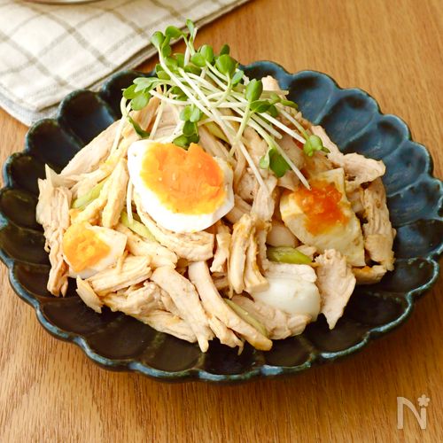【鶏ねぎのデリ風サラダ】レンジで完結♪夏にピッタリ!