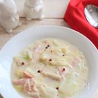 【ダイエット】白菜とえのきの豆乳クリームシチュー