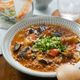 とろみ付け不要◎【米粉で熱々！トマト入り麻婆なす】