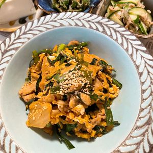 633toの作ってみた!投稿(楽々５分で！最高に美味しい☆ニラ玉豚キムチ)