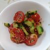 KUMIKOの作ってみた!投稿(食欲そそる♡【トマトときゅうりの甘酢塩こん和え】箸が止まらん)