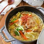 簡単＊豚バラと白菜の豆乳味噌スープ