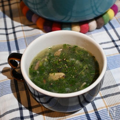栄養たっぷり！モロヘイヤとあさりの鉄分スープ