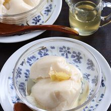 本みりんと生姜で作るみりん蜜の豆乳プリン