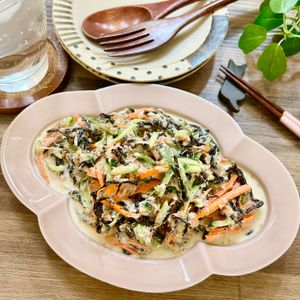 のりのり🐾🎀🤍の作ってみた!投稿(もりもり食べられる♪たっぷりひじきのツナマヨ野菜サラダ)
