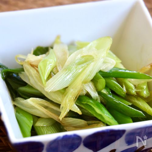 味付けは塩だけ!長葱のオリーブオイル焼き